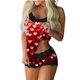 thumbnail image 1 of Mujeres Sexy Impresión Encaje Sling Sin mangas Tank Tops Empalme Pantalones cortos Conjunto casual Fridja  fhjkhfk456470, 1 of 1