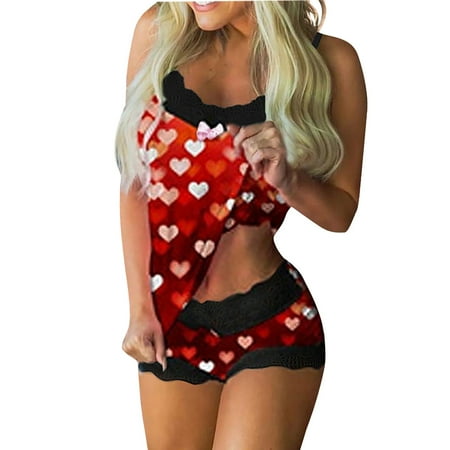 

Women s Strappy Sexy Lingerie Lace Snap Naughty Play Underwear Suit Two-piece Set Negligee Bra and Panties Exotic Red