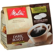 Melitta Dark Roast Coffee Pods for Senseo & Hamilton Beach Pod Brewers 18 ct Bag