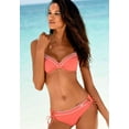thumbnail image 3 of LASCANA Women's Trimmed Underwire Bikini Swimsuit Top Bra Sizing Contrast Stitching, 3 of 6