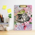 thumbnail image 5 of FMSHPON Butterfly Kitten Clipboard Hardboard Wood Nursing Clip Board and Pull for Standard A4 Letter 13x9 inches, 5 of 7