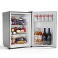 thumbnail image 5 of Upstreman 2.5 Cu ft Mini Fridge Without Freezer, Single Door Small Refrigerator No Freezer, Freezerless All-Refrigerator Cooler for Kitchen Office Bedroom Dorm, Silver CR26, 5 of 13