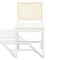 thumbnail image 5 of SAFAVIEH Couture Colette Modern Linen Solid Dining Side Chair, White/Natural (Set of 2), 5 of 16
