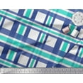 thumbnail image 2 of Soimoi Green Poly Georgette Fabric Gingham Check Decor Fabric Printed Yard 52 Inch Wide, 2 of 5