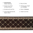 thumbnail image 3 of Custom Size Fleur De Lis French Design Black, Beige, Blue, Brown, Gray and Red Color Options Non-Slip Rubber Backing- 31 Inch Wide by Your Choice of Length-Hallway Stair Runner Carpet, 3 of 5