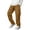 BOP42-Camel, variant on Men'S Casual Cargo Pants With Drawstring Hems Elastic Waist Workout Pants Outdoor Hiking Tactical Sweatpants With Pockets Khaki 3XL