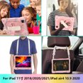 thumbnail image 6 of Dteck Case for iPad Pro 11 inch 4th/3rd/2nd/1st Gen(2022/2021/2021/2018) iPad Air 4th/5th Gen 10.9",Heavy Duty Stand Shockproof Rubber Built-in Pencil Holder Cover with Hand/Shoulder Strap,Rosegold, 6 of 6
