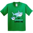 thumbnail image 3 of Inktastic My Grammy Loves Me with Cute Sharks Youth T-Shirt, 3 of 5