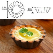 Fznkrag 12-Cavity Nonstick Carbon/Steel Quiche Pan12 Pieces