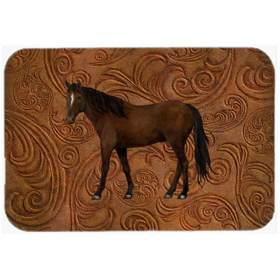 Horse Glass Cutting Board Large Size