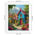 thumbnail image 2 of Paint By Numbers Kit for Adults Beginner - DIY Colorful Cottage Village Garden Canvas Painting Kits for Adults, Frameless Paint By Number for Adults for Home Wall Decor 16x20 Inch, 2 of 7