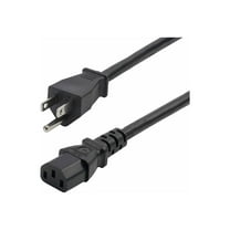 StarTech 8ft 2.4m Computer Power Cord NEMA 5-15P to IEC 60320 C13 AC Power Cable 13A 125V 16AWG UL Listed