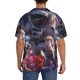 thumbnail image 3 of Fotbe Astronaut In Cosmic Garden Camisa Estampada de Manga Corta para Hombre, Casual de Verano, Estilo Playero, Sin Arrugas-Large, 3 of 5