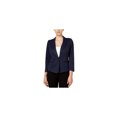 thumbnail image 1 of Kensie Womens Herringbone One Button Blazer Jacket, Blue, Small, 1 of 1