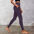 thumbnail image 2 of XIAONU Women's Pocketed Full Length Leggings High Waisted Ankle Length Elastic Waist Tights Stretchy Supportive Workout Leggings, 2 of 5