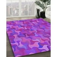 thumbnail image 3 of Ahgly Company Tapis Rond Lavable en Machine Intérieur Transitionnel Fuchsia Ou Magenta Violet, 8 Pieds Rond, 3 of 7
