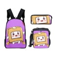 thumbnail image 1 of Set de mochilas Lankys Boxes, mochila escolar de anime con bolsa de almuerzo, 1 of 1