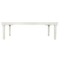 thumbnail image 3 of 96" x 40" (8 Foot) White Distressed Rectangle Thin Fluted Leg Wood Farm Table by Chivari, 3 of 11