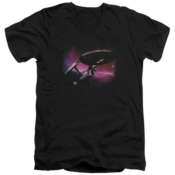 Star Trek - Prime Directive - Slim Fit V Neck Shirt - Large