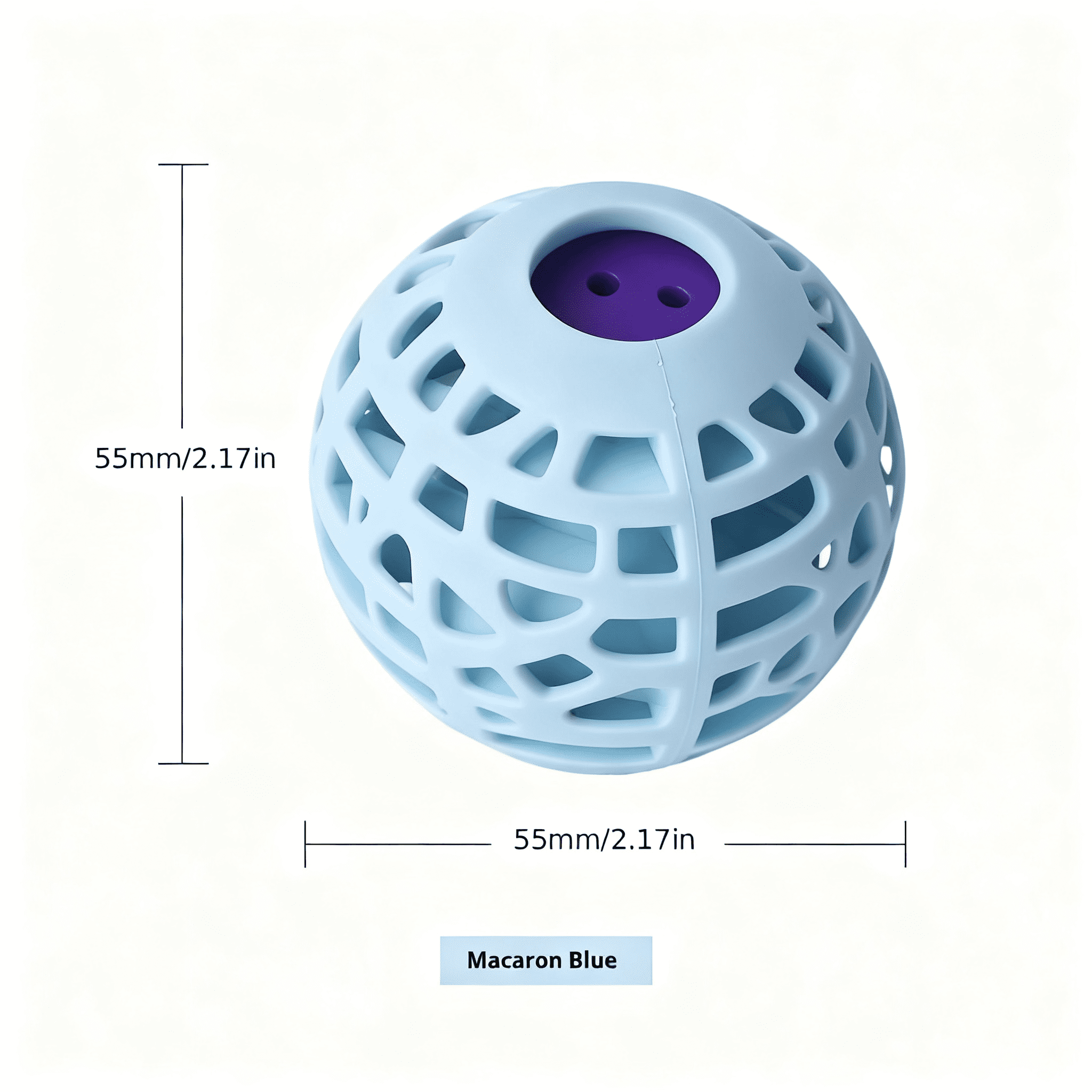 Food Grade Silicone Pet Interactive Sound Ball, Macaron Color Squeaky Toy, 76g Durable Chew Toy for Dogs Puppies Indoor Outdoor Play