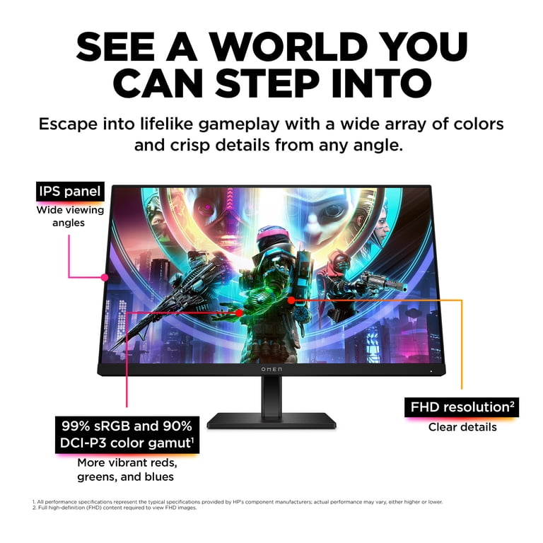 HP OMEN 24" FHD 165Hz Gaming Monitor photo 7