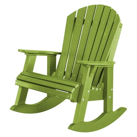 Wildridge Heritage High Fan Back Plastic Patio Rocker Chair