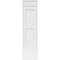 thumbnail image 3 of 12"W x 48"H x 2"P Two Equal Flat Panel PVC Pilaster w/Decorative Capital & Base (Pair), 3 of 18