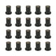 thumbnail image 1 of 20 Piezas M4 Recto Negro Goma Parabrisas Tornillos Tuerca para Motocicleta, 1 of 1