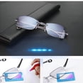 thumbnail image 4 of EIGTHTAIL2 Pack Rimless Blue Light Blocking Reading Glasses for Men Women Computer Glasses Anti Glare Anti Reflection Flexible Rectangular +1.5, 4 of 6