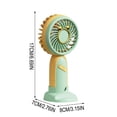 thumbnail image 4 of ICQOVD Desk Fan Usb Rechargeable Handheld Mini Fan Quiet Desktop Cooling Fan for office Bedroom Dorm Use, 4 of 7