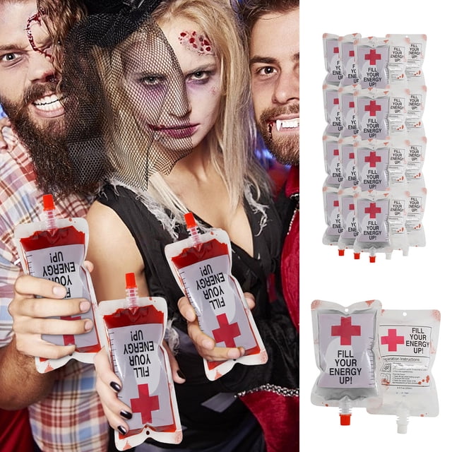 20PC 250ML Halloween Party Party Creative Plasma Juice Bag Packaging Bag