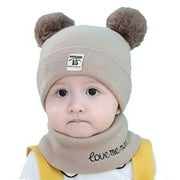 Viworld Autumn Winter Christmas Hat Baby Boys Girls Hat Scarf Set
