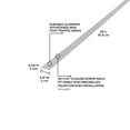 thumbnail image 3 of M-D Building Products 78030 36 In. Silver Aluminum Tile Edging w/ Screw Nails, 3 of 5