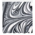 thumbnail image 3 of Ambesonne Abstract Shower Curtain, Black White Surreal Art, 69"Wx70"L, Grey, 3 of 5
