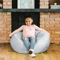 Big Joe Classic Bean Bag Chair for Adults, Teens, Dorms Gray Smartmax