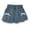 Blue, variant on ZQUUVOU Girls Pleated Denim Skirt with Bow Summer Cute Lace Trim Elastic Waist with Pocket Short Skirt for Kids Blue