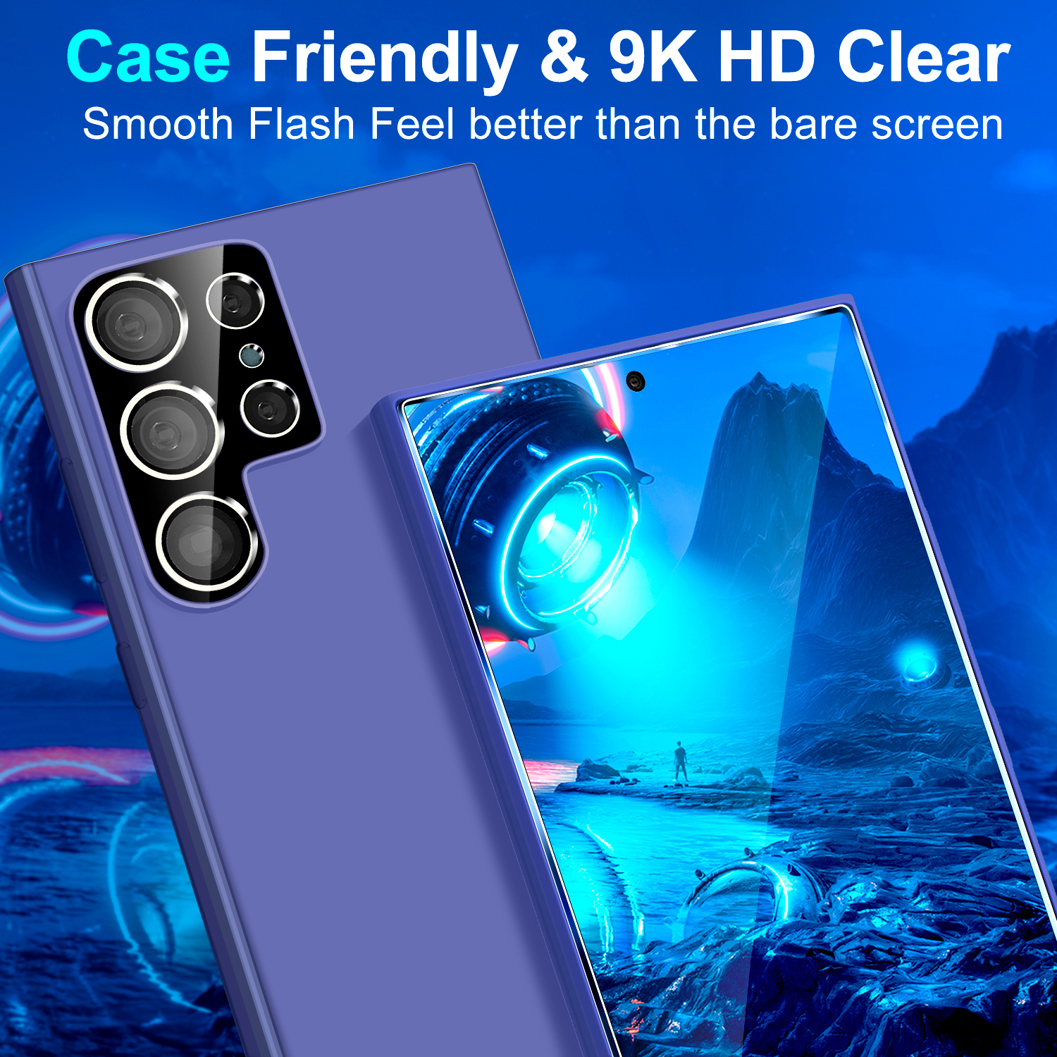 KyFree 2-Pack Samsung Galaxy S24 Ultra Tempered Glass Screen Protectors photo 3
