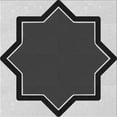 thumbnail image 1 of Ahgly Company Machine Washable Indoor Square Transitional Charcoal Black Area Rugs, 7' Square, 1 of 7