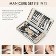 thumbnail image 4 of Manicure Set - TIFOR 19 in 1 Stainless Steel Manicure Set, Professional Beauty Set, Nail Care Set Leather Case, Great Gift For Men And Women, 4 of 5
