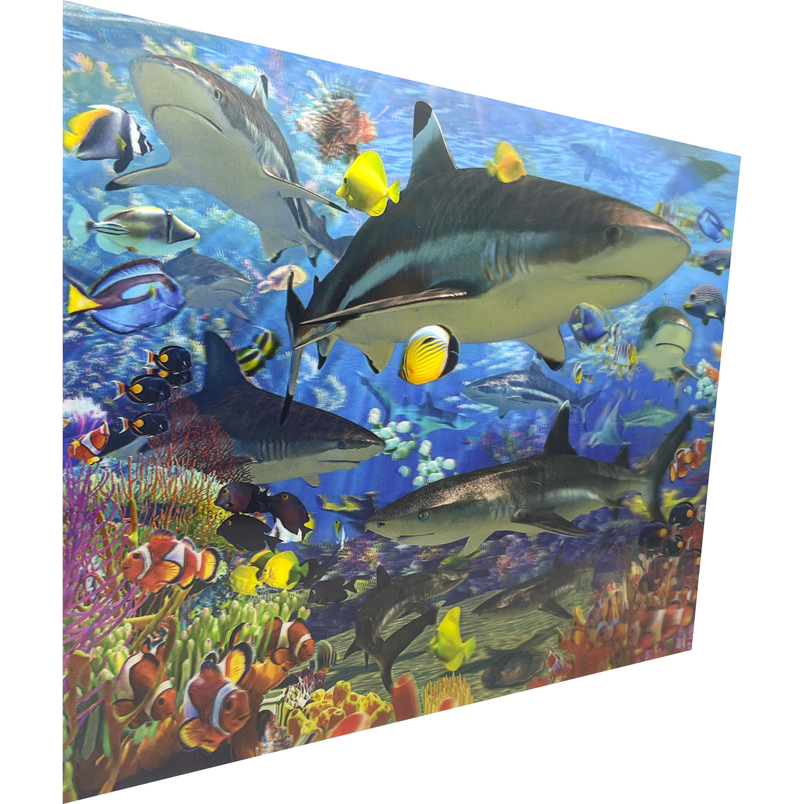 Impact 3D Horizontal Poster Shark Reef