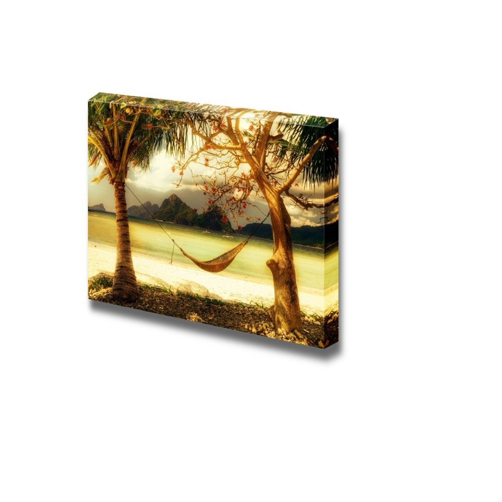 Canvas Prints Wall Art - Tropical Relax Resort Coast Artistic Toned