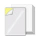 thumbnail image 1 of Papel Adhesivo Mate Blanco LAB.G Tamaño Carta 100 Hojas Etiquetas, 1 of 5