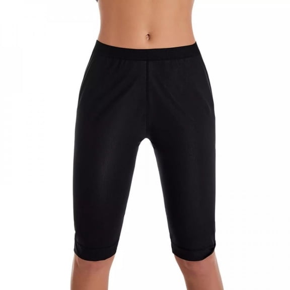 Shop Clearance! Women Weight Loss Pants Neoprene Exercise Leggings Sauna Suit Body Shaper Hot Sweat Thermo Slimming Capri Workout