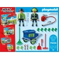 thumbnail image 2 of PLAYMOBIL City Action 71434 Cleaning Team with Street Sweeper Vehicle, Detailed Tools, and Sanitation Workers for Interactive City Cleanup Play - Kids Play, 2 of 4