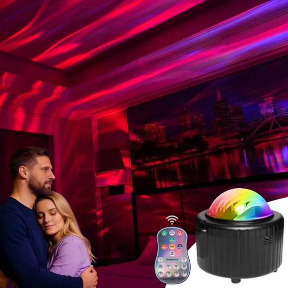 Aurora Light Projector - 15 Effects, Remote, for Bedroom & Game Room