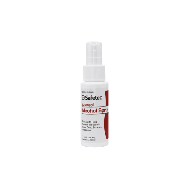 Safetec Isopropyl Alcohol Spray 2oz (Pack of 6)