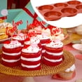 thumbnail image 3 of Molde de silicona para hornear Goensjt, redondo, 6 cavidades, para tarta Whoopie, 3 of 7