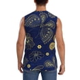 thumbnail image 4 of Haiem Men's Vintage Golden Butterfly Print Tank Tops Summer Sleeveless Cut Off Workout T-Shirts Fitness Vest Athletic Undershirts-Small, 4 of 8