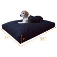 thumbnail image 2 of Dog Bed Extreme Comfort Memory Foam Dog Bed  Rectangle Pat Sleeping Mat with Lining and Machine Washable Durable Cover  Black, 2 of 4