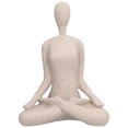 thumbnail image 1 of Figuras de postura de yoga, estatua de postura de yoga, estatua de resina de piedra arenisca nórdica, estatuas de resina para decoración del hogar, uso conveniente, 1 of 8